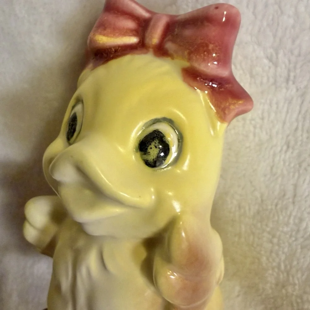 Vintage Duck Salt & Pepper Shakers Lefton Style Cottage core‎ Granny Cabin Lake